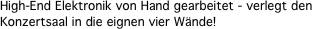 High-End Elektronik von Hand gearbeitet